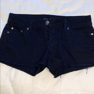 Black Denim Shorts